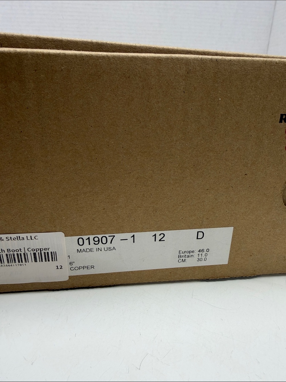 Red Wing Blacksmith Moc Boots Rough Leather Lace Up Brown New Men's Size 12 D - Picture 9 of 10